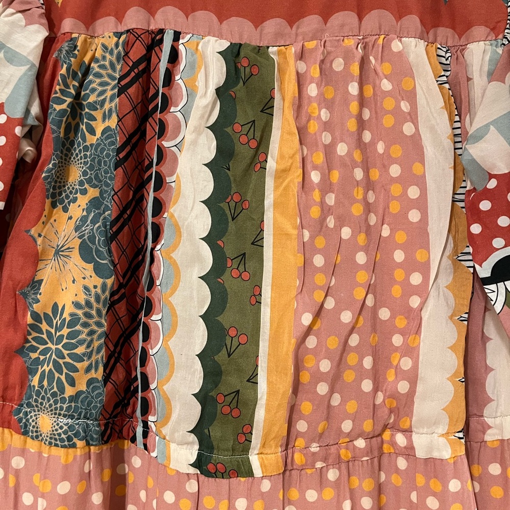 Carolina K Tarahumara Patchwork Maxi Dress size XS - Picture 6 of 8